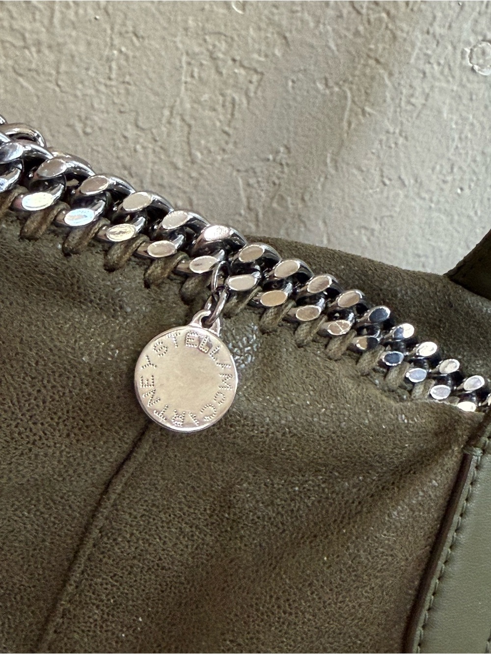 Stella McCartney Shaggy Deer Falabela Tote Olive Green with COA - Picture 4 of 14
